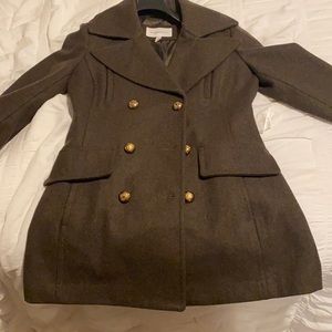Hunter green 62% wool coat, BCBGeneration